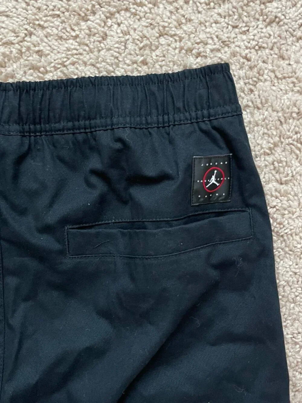 Nike Air Jordan Essentials Woven Pants Black Men's Size Medium